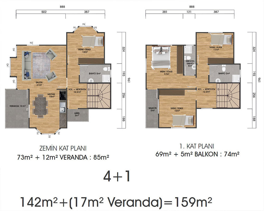 Çamlıca 160 m²