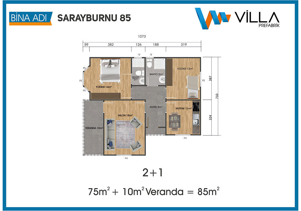 Saray Burnu 85 m²